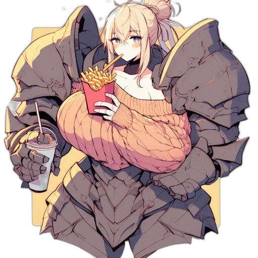dragon, creature, jacket, weapon, anime, pixel art, concept art, fantasy art transparent PNG cut-out