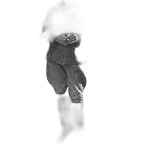 jacket, shoes, staff, mask, photorealistic, pencil sketch, concept art, 3d render transparent PNG cut-out