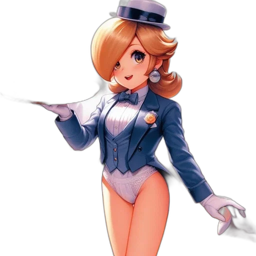 staff, dress, hat, cartoon, concept art, pixel art, anime, animated transparent PNG cut-out