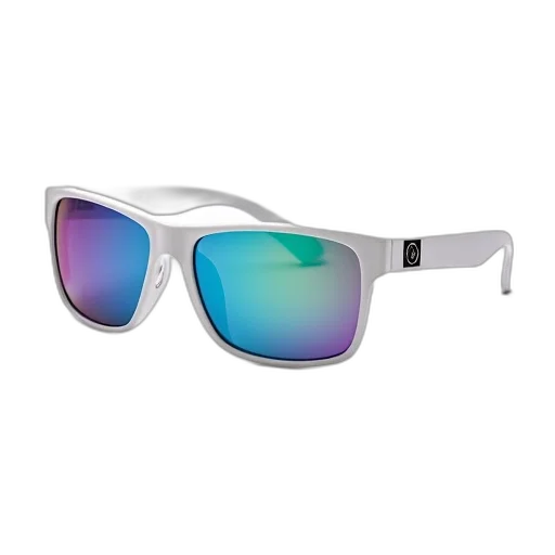 3d render, pastel, colorful, pair, sunglasses, white, frame, mirrored transparent PNG cut-out