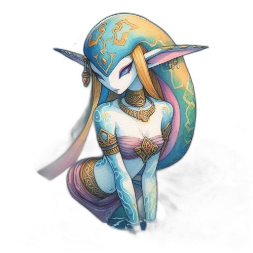 mask, staff, dragon, creature, fantasy art, concept art, pixel art, watercolor transparent PNG cut-out