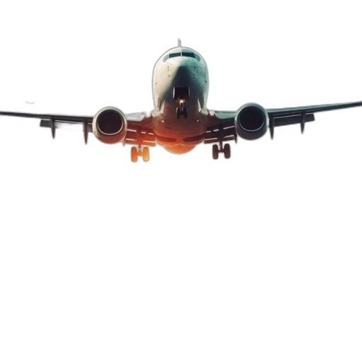 animal, staff, weapon, face, 3d render, photorealistic, airplane, descends transparent PNG cut-out