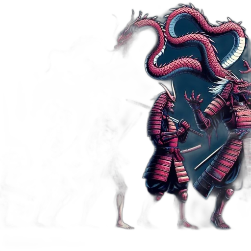 dragon, mask, creature, staff, concept art, fantasy art, 3d render, pixel art transparent PNG cut-out