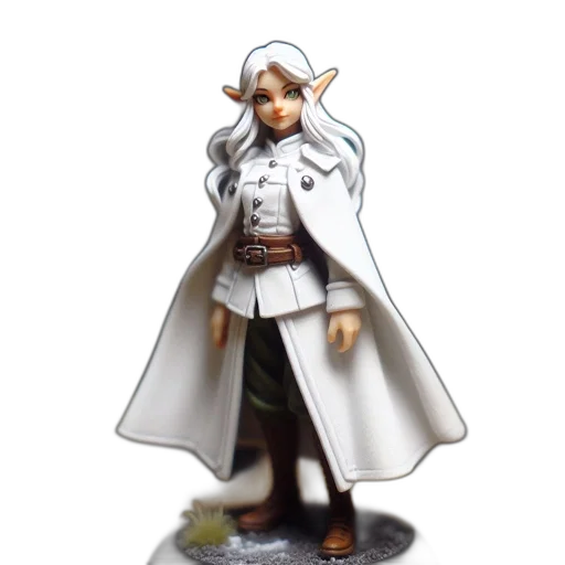 staff, concept art, fantasy art, 3d render, monochrome, detailed, elf, figurine transparent PNG cut-out