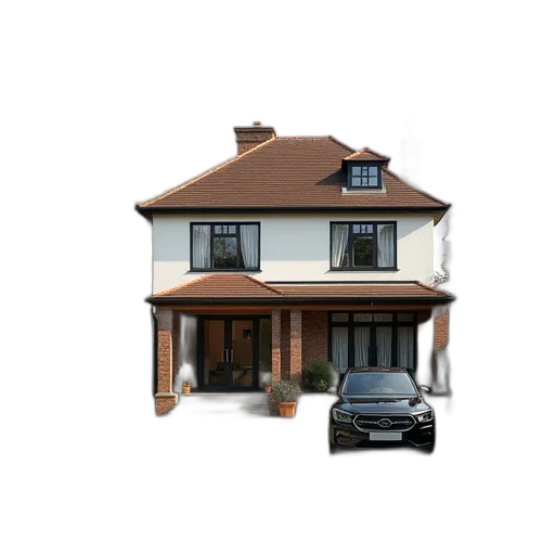 building, car, furniture, 3d render transparent PNG cut-out