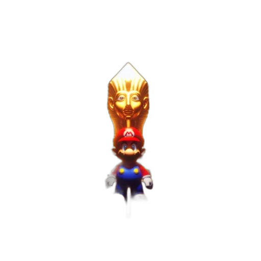 crown, staff, mask, weapon, pixel art, 3d render, concept art, fantasy art transparent PNG cut-out