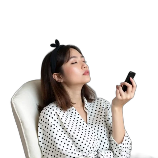 staff, hair, furniture, dress, photorealistic, 3d render, monochrome, dark transparent PNG cut-out