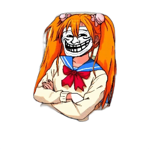 jacket, face, mask, creature, anime, cartoon, pixel art, 3d render transparent PNG cut-out