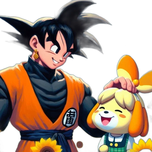 staff, concept art, anime, 3d render, comic book art, two, cartoon, characters transparent PNG cut-out