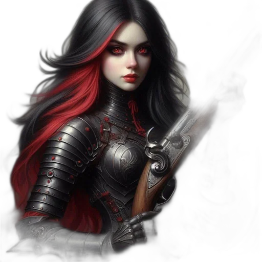 sword, weapon, fantasy art, concept art, comic book art, photorealistic, red, dark transparent PNG cut-out