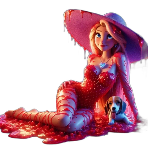 dress, concept art, 3d render, fantasy art, photorealistic, underwater, snow, fire transparent PNG cut-out