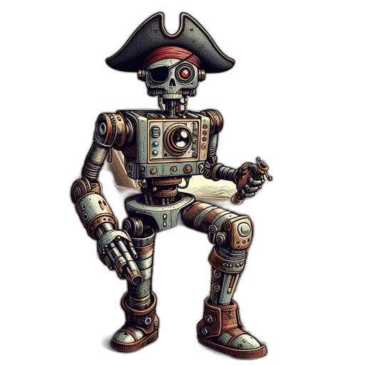 robot, staff, weapon, pixel art, concept art, 3d render, fantasy art, robotic transparent PNG cut-out