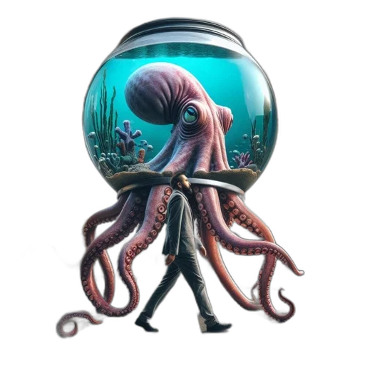 creature, animal, staff, robot, concept art, pixel art, fantasy art, 3d render transparent PNG cut-out