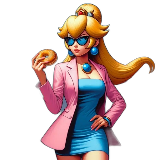 dress, jacket, staff, concept art, pixel art, vaporwave, 3d render, pastel transparent PNG cut-out