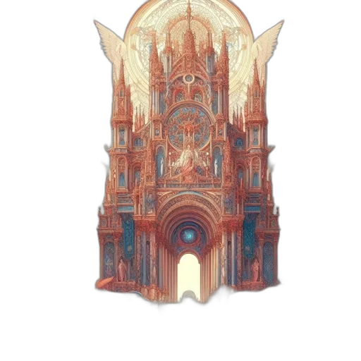 crown, building, dress, sword, concept art, fantasy art, pixel art, 3d render transparent PNG cut-out
