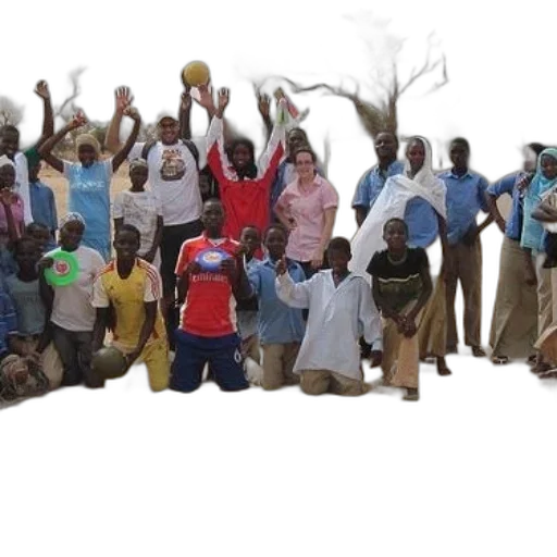 staff, group, people, pose, photo, sandy, field, may transparent PNG cut-out