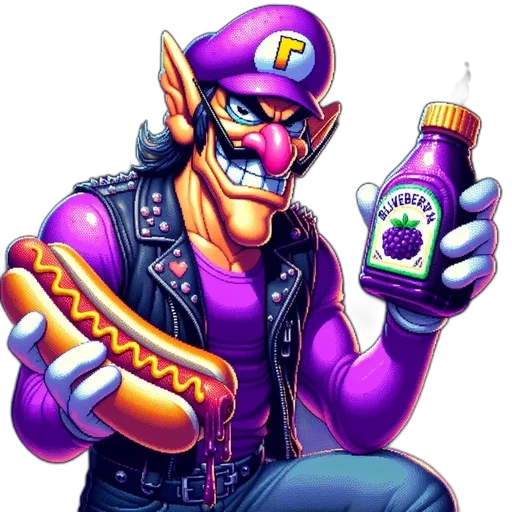 bottle, jacket, concept art, vaporwave, pixel art, 3d render, wario-like, character transparent PNG cut-out