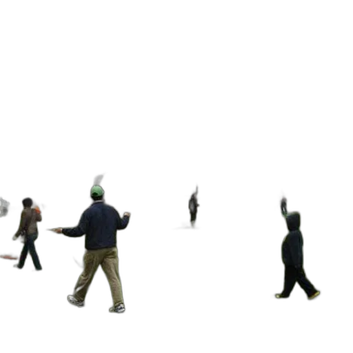 staff, umbrella, mask, 3d render, concept art, fog, city street, snow transparent PNG cut-out
