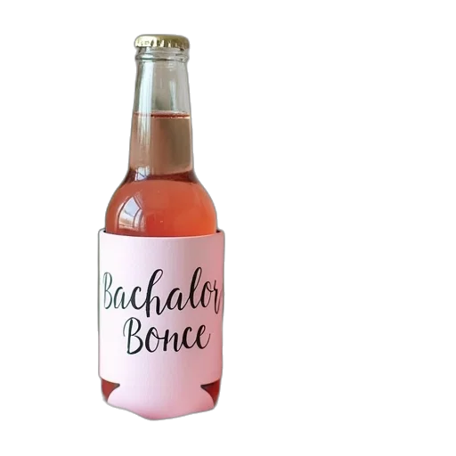 bottle, 3d render, bachelor, bridal transparent PNG cut-out