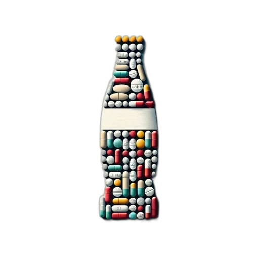 bottle, weapon, jacket, food, pixel art, 3d render, concept art, artwork transparent PNG cut-out