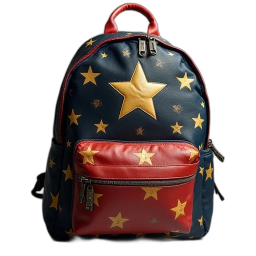 3d render, photorealistic, all, star, backpack transparent PNG cut-out