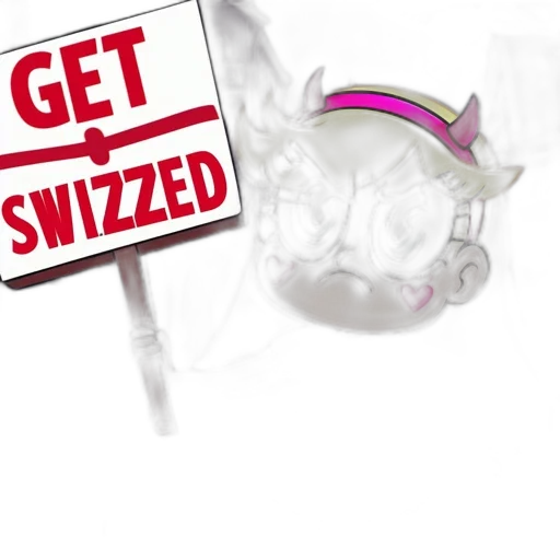 3d render, animated, girl, pink, devil, horn, teal, dress transparent PNG cut-out