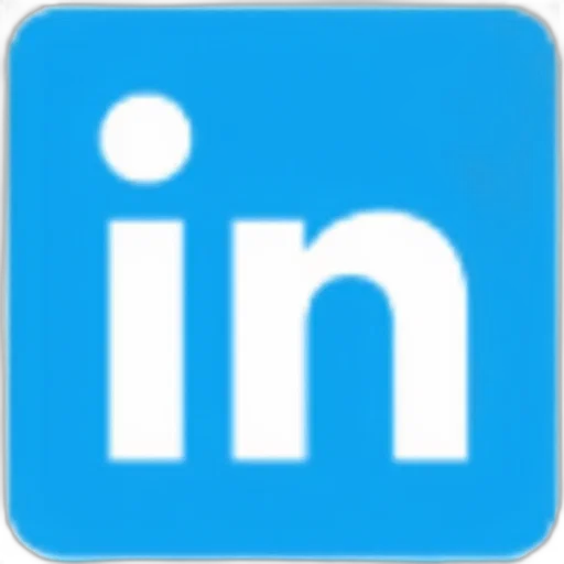 staff, robot, 3d render, stylized, blue, linkedin, logo, white transparent PNG cut-out
