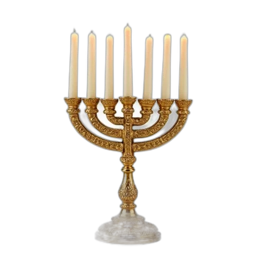 jewelry, crown, staff, weapon, golden, menorah, intricate, designs transparent PNG cut-out