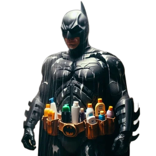 weapon, bottle, concept art, comic book art, pixel art, 3d render, figure, batman transparent PNG cut-out