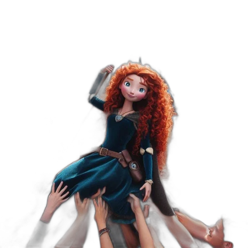 dress, staff, concept art, fantasy art, 3d render, cartoon, underwater, fire transparent PNG cut-out