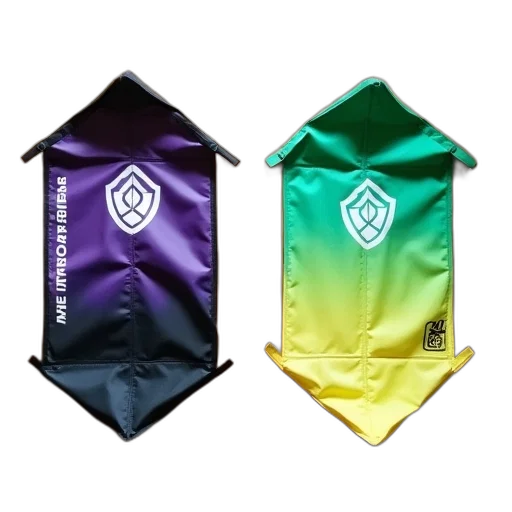 jacket, umbrella, 3d render, colorful, two, kites, different, designs transparent PNG cut-out
