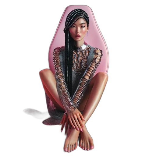 dress, jewelry, crown, face, concept art, fantasy art, 3d render, photorealistic transparent PNG cut-out