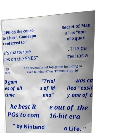 mask, poster, rpg, game, secret, mana, snes, featuring transparent PNG cut-out