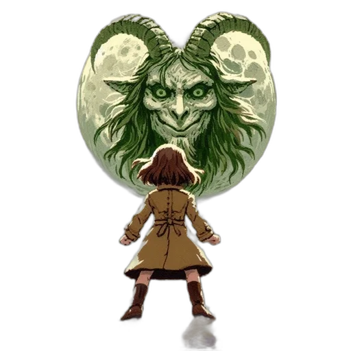 mask, jacket, creature, face, concept art, fantasy art, 3d render, comic book art transparent PNG cut-out