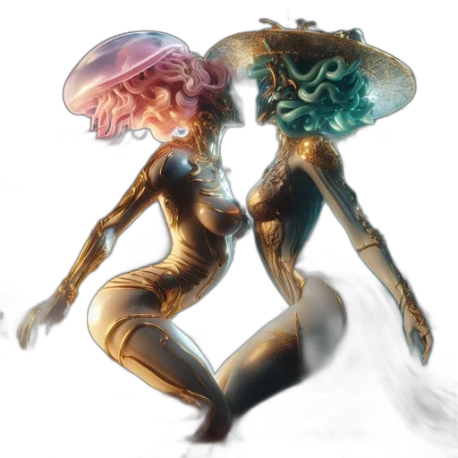 robot, mask, concept art, fantasy art, cyberpunk, comic book art, underwater, outer space transparent PNG cut-out