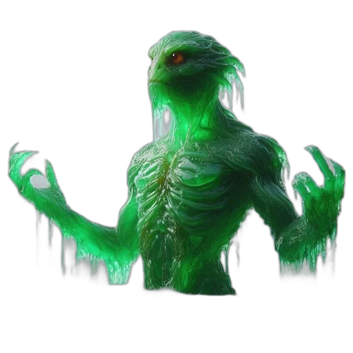 creature, dragon, animal, concept art, fantasy art, pixel art, 3d render, green transparent PNG cut-out
