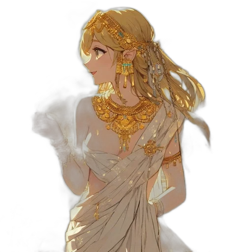 dress, jewelry, crown, mask, fantasy art, concept art, pixel art, watercolor transparent PNG cut-out
