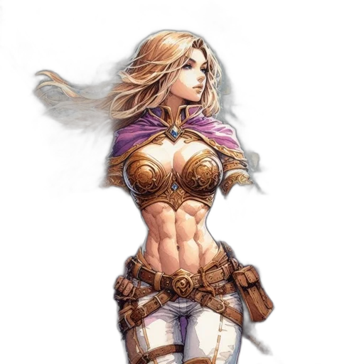 sword, weapon, fantasy art, concept art, comic book art, pixel art, woman, purple transparent PNG cut-out