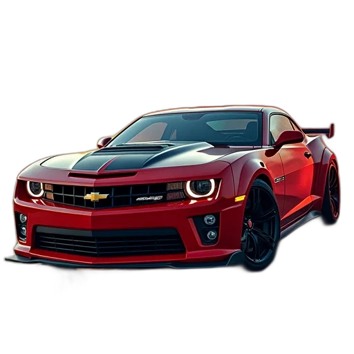 car, weapon, animal, photorealistic, 3d render, concept art, pixel art, camaro transparent PNG cut-out