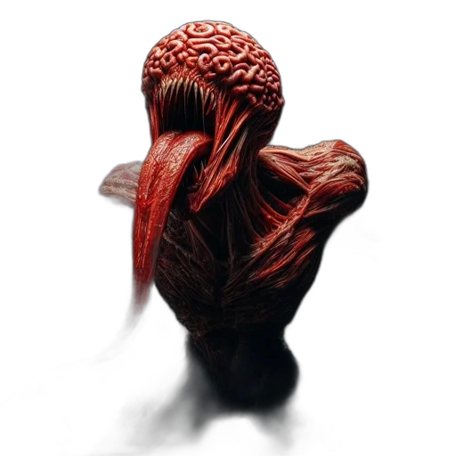 creature, mask, hair, animal, concept art, 3d render, photorealistic, pixel art transparent PNG cut-out