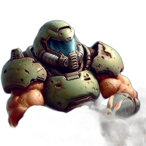 robot, weapon, creature, face, concept art, 3d render, fantasy art, photorealistic transparent PNG cut-out