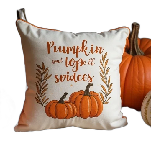 pumpkin, spice, life, pillow transparent PNG cut-out