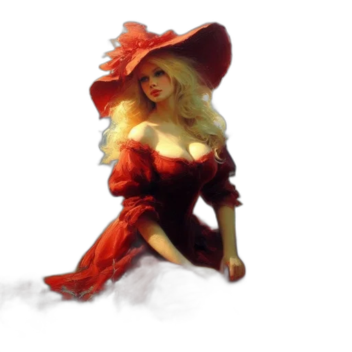 hat, dress, staff, concept art, fantasy art, pixel art, 3d render, fire transparent PNG cut-out