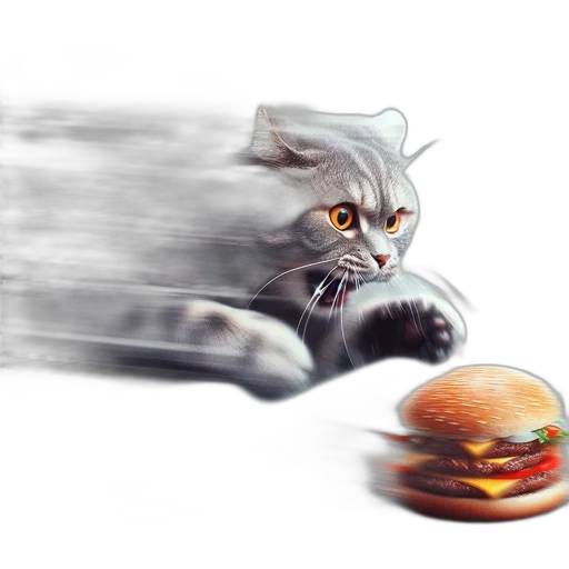 food, creature, animal, concept art, photorealistic, fantasy art, pixel art, cat transparent PNG cut-out