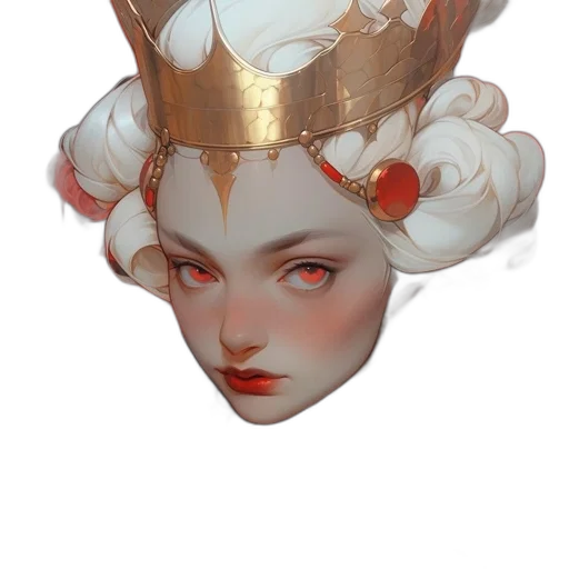 crown, hat, mask, face, concept art, fantasy art, photorealistic, 3d render transparent PNG cut-out