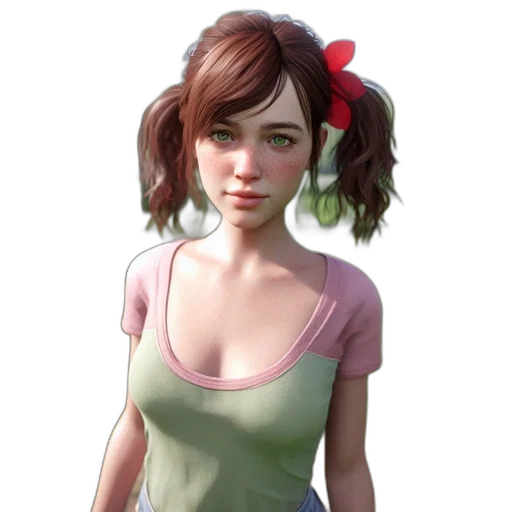 dress, face, staff, photorealistic, concept art, fantasy art, 3d render, green transparent PNG cut-out