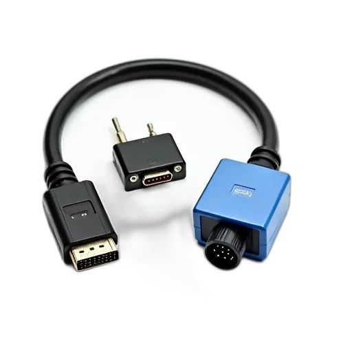 3d render, set, electronic, components, displayed, white, background, include transparent PNG cut-out