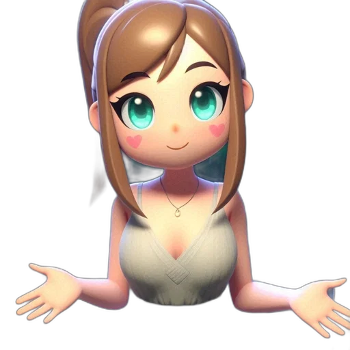 dress, face, creature, staff, 3d render, concept art, anime, pixel art transparent PNG cut-out