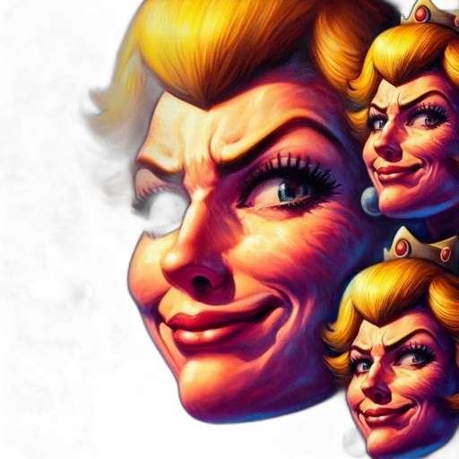 face, concept art, 3d render, photorealistic, comic book art, woman, distinctive, expressions transparent PNG cut-out