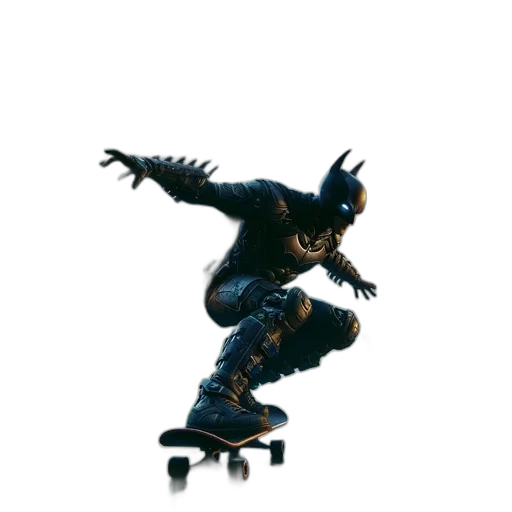 creature, weapon, animal, dragon, concept art, 3d render, pixel art, skateboarding transparent PNG cut-out